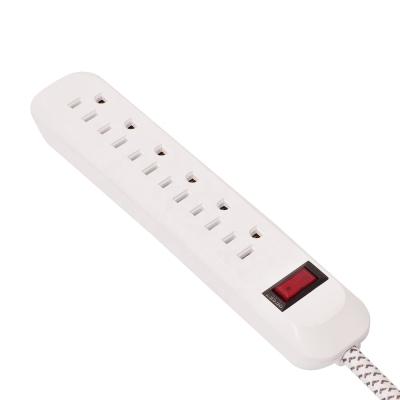 China 6 Outlet Surge Protector Power Strip Socket Extension with Electrical Extension Cable US06S0 for sale