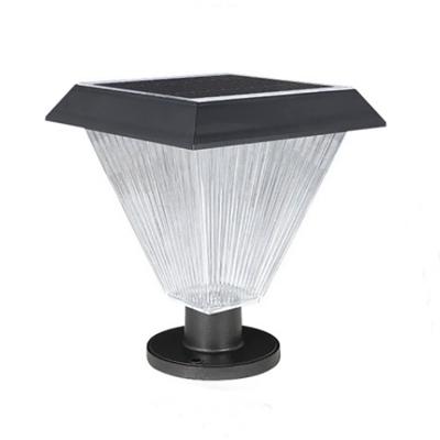 China Outdoor Waterproof Led Solar Garden Balustrade Decoration Light Pillar Lamp EL-3303 for sale