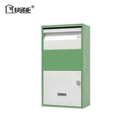 China Modern Wall Mounted Mailbox Galvanized Metal Tech Wall Mounted Outdoor Garden Mailbox Mail Box Cast Steel Smart Parcel Locker for sale