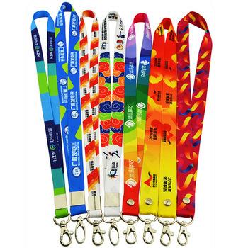 China Free Sample Promotional Custom Printed Polyester Neck Lanyard With Plastic Holder Eco - Friendly for sale