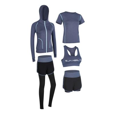 China 2021 Custom Anti-static High Quality Fitness Set Women's Yoga Suit 3 Piece Yoga Set Lady's Active Wear for sale