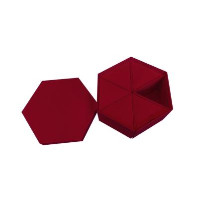 China NEW LAUNCH Custom Folding Hexagon Shape Magnetic Packaging Gift Box Handmade for sale