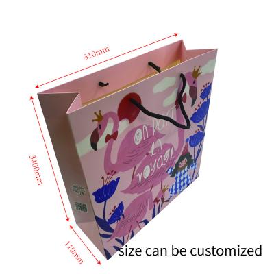 China Custom Handmade Apparel Gift Paper Bags With Logo Print Packaging Foldable Cardboard Bag Reusable Shopping Bag With Handle for sale