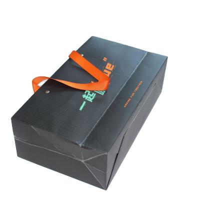 China Amazon Recyclable Custom Logo Branded Box Bag For Shoes / Apparel Head Paper Bag Making Machine for sale