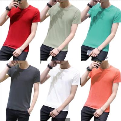 China Anti-Wrinkle Wholesale Running River Lake Stall Printed T-shirt Half Sleeve 2023 Summer Men's Fashion Large Size Short Men's T-shirt for sale