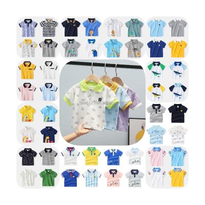 China Breathable Boys Polo 2-7T Brand Kids Shorts Sleeves T-shirts High Quality Shirt Cotton T-shirt Kids Stitches Summer Kid Clothes for sale