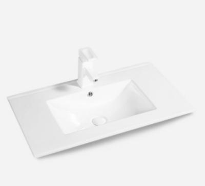 China Durable High Quality Sanitary Ceramic Wash Sink Vanity Bathroom Ware Slim Basin for sale