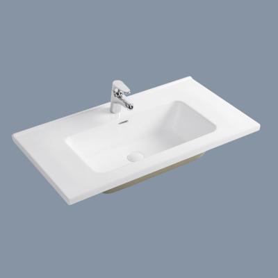 China China Sanitary Slim Ceramic Sink Bathroom Sink Basin Supplier Rectangular Basin Cabinet Basin for sale