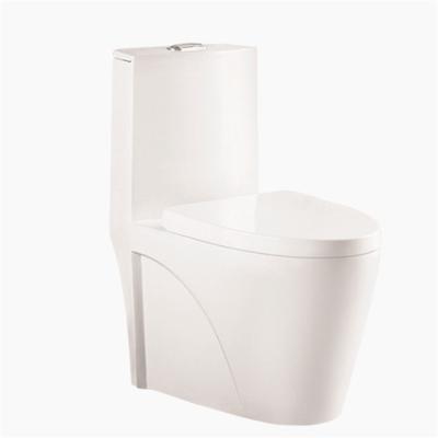 China New Style Double-Flow Modern Design Hotel Toilet WC Bathroom Ceramic Closestool Cheap Sanitary Ware One Piece Toilet for sale