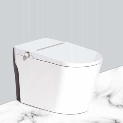 China Popular Chinese Golssy White Auto Flushing Wc Toilet Electric Intelligent Smart Toilet Auto Operation Wc for sale