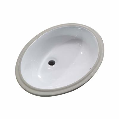 China Easy Clean Premium Ceramic Sanitary Vanity Cabinet Basin B Wash Ware Small Oval Sink Under Counter Basin Easy Clean Bathroom WC for sale