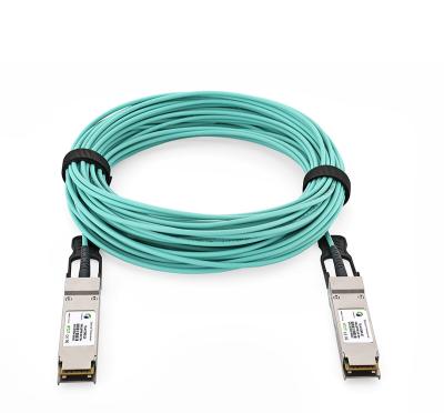 China 100Gbps QSFP28 AOC Active Optical Cable 20m Ethernet Cable Fiber Cable TS-A7DM3-20 for sale