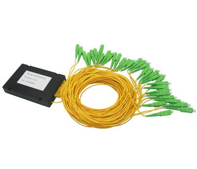 China FTTX 1x32 PLC Fiber Splitter ABS PLC Splitter Module FTTB/FTTH 1*32 PLC Box Shaped Splitter for sale