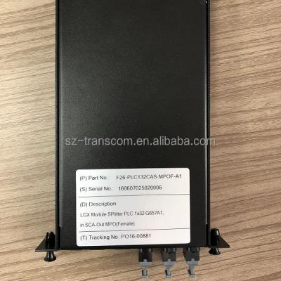 China LGX Box LGX Module 1*32 SC/APC-MPO PLC Splitter for sale