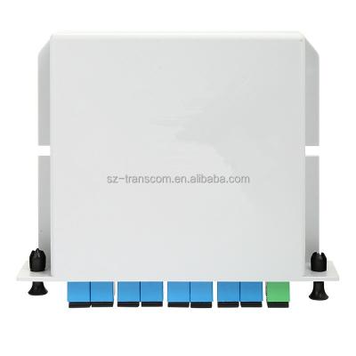 China FTTH FTTB FTTX Network Passive Fiber SC/APC Splitter Cassette Box Type 1*8 PLC Splitter for sale