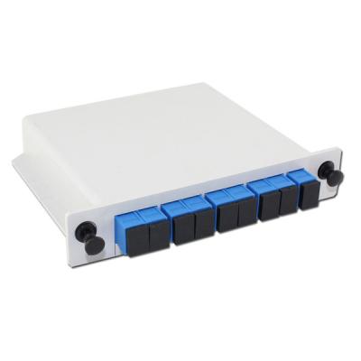 China FTTH FTTB FTTX Network FTTH 1*4 1*8 1*16 1*32 1*64 Cassette PLC Splitter for sale