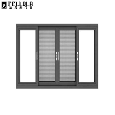 China Modern Aluminum Double Glass Sliding Door Philippines Prices And Design for sale