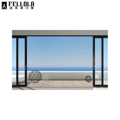 China Modern residential exterior insulated high quality aluminum glass sliding door for villa for sale