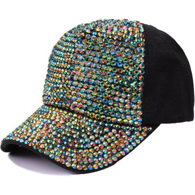 China JOINT Sunshade Full Adjustable Luxury Leisure Rhinestone Men's Fashion High Quality For Women Hats for sale