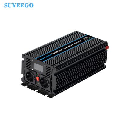 China SUYEEGO 300w 500w 1000w 2000w 3000w 12V 24V 48V DC to AC 110v 220v car modified sine wave power inverters and converters inversor 220*165*85MM for sale