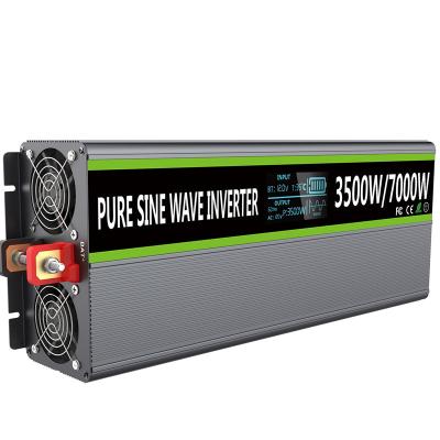 China Pure aluminum alloy 12v 110v 3500w sine wave inverter with lcd display for sale