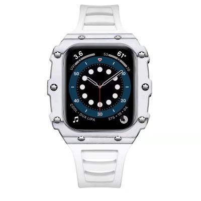 China Voor Iwatch Serie 7Armband Ceramic Ceramic Kit Voor Wijzigen Bezel Voor Apple Clock BandCarbon FiberKeramische Band for sale