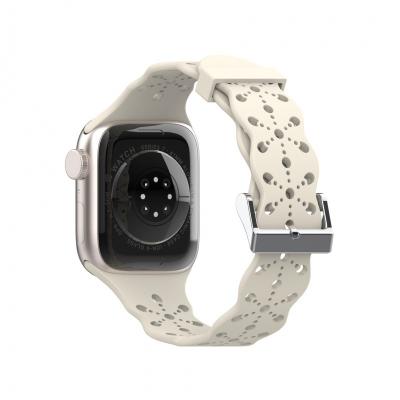 China Classic Women Watch Strap For Apple Watch Strap 44mm 38mm 42mm Silicone Band For iWatch 7 Series Se 6 5 4 3 2 1 for sale