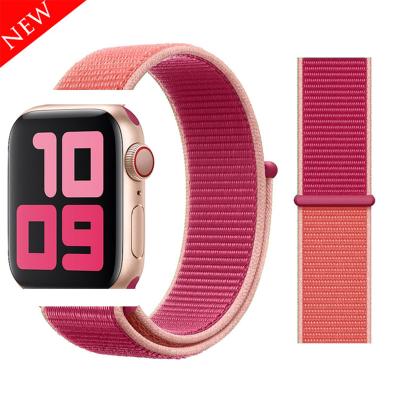 China Unquie Geekthink Magic Hook Loop Strap For Apple Watch Band Nylon Soft Breathable Replacement Straps Watch Band for sale