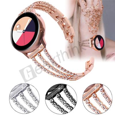 China Geekthink Women's Popular Watchband For Samsung Galaxy Gear s3 Band Diamond Alloy Stainless Steel Luxury Metal Watch Strap for sale