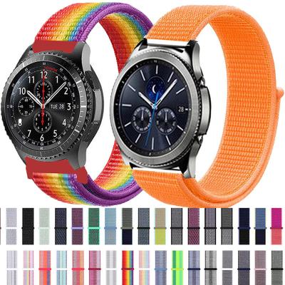 China Hot Sale 22mm 20mm Nylon HOOK BUCKLE Watch Strap Band For Amazfit Huawei Samsung Watch Band for sale