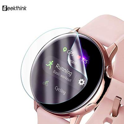 China Ultrathin Hydrogel Film Protective Film For Samsung Watch 2 40mm 44mm Active Soft 3D Round Band In Edge Screen Protector Cover for sale