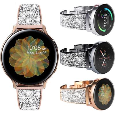 China Luxury Brand for Active3/42/active2/S2 Diamond Strap for the Samsung Galaxy Watch3 for sale