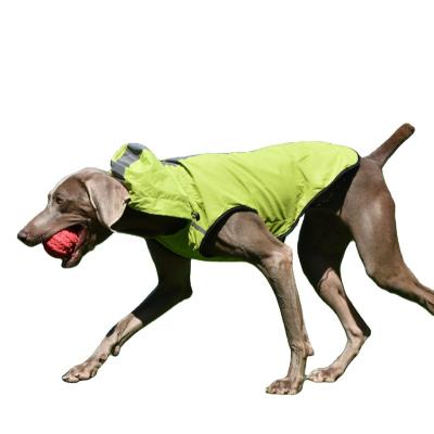 China Large, Medium and Small Dog Apparel Viable Dog Apparel Thoughtful Pet Raincoat Biped Hooded Raincoat for sale