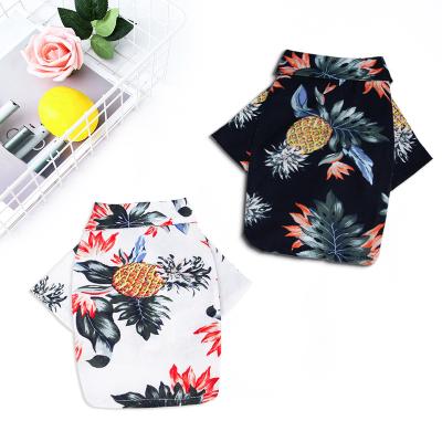 China Wholesale New Viable Spring Summer Hawaiian Pet Printing Shirts Small And Medium Teddy Shiba Inu Pet Clothes for sale