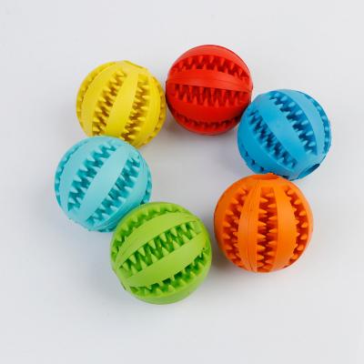 China New Viable Hot Selling Molar Ball Toy Dog Ball Cat Multicolor Outdoor Training Toy Bite-Resistant Rubber Molar Ball for sale