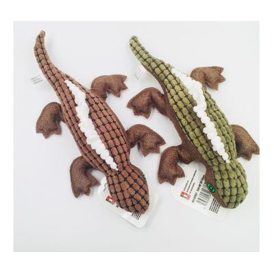 China Viable Plush Crocodile Sounding Toy Dog The Bite-Resistant Pet Puppet Interactive Chew Toy for sale