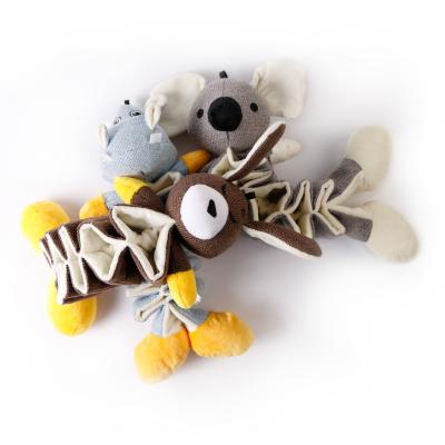 China Sustainable New hot-selling plush sounding toy chewing cloth plush dog molar sounding interactive toy for sale