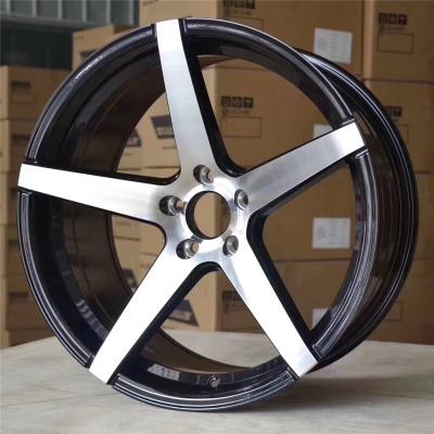 China 18 19 Inch Aluminum 5 Spoke Star Alloy Wheels Deep Concave Porcelain for sale