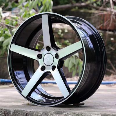 China Classic ALLOY 5 Spoke Black Machined Face Alloy Wheels 18 for sale