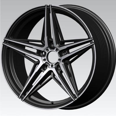 China Luxury Racing Customized Forged Black And Sliver Machined Face Flow Forming Alloy Wheel Rims 18 for sale