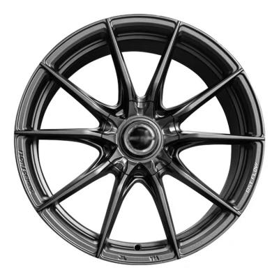 China Luxury Racing Customized High Quality Black Forged 10 Spokes Flow Forming Wheel Rims For Car for sale