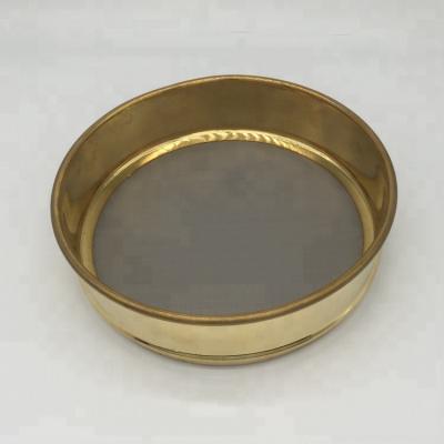 China Examining and Testing 0.5mm Stainless Steel Sieve Mesh Test Sieve Laboratory Soil Brass Test Sieve for sale