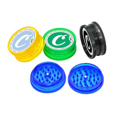 China 63mm Customizable Acrylic 2 Layer Plastic Tobacco Smoking Grinder Acrylic Grinder Accessories for sale