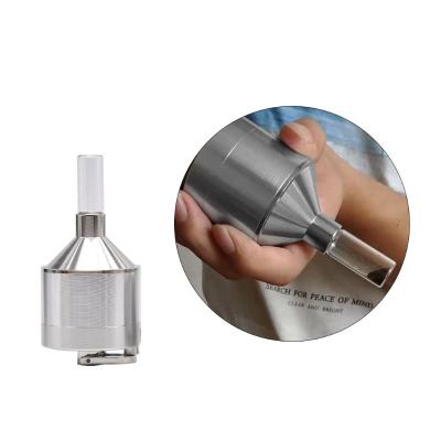 China Aluminum Alloy Metal 44mm Small Crank Operated Grinder,Manual Tobacco Grinder Aluminum Alloy Accessories Powder Smoking Press for sale