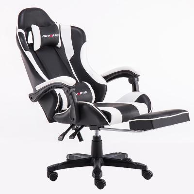 China Black Gamer Chair (Size) Best Cheapest Gaming Sport Runner Recliner Swivel Chair Gaming Adjustable Ergonomic Leather Chair Furniture for sale