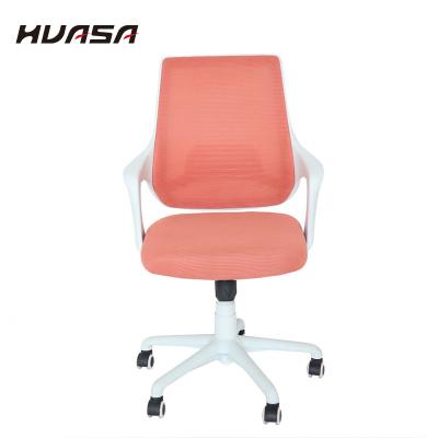 China (Waist) New Comfortable Mesh Swivel Orange Office Chair Adjustable Lumbar Support for sale