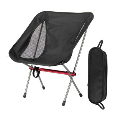 China Modern Outdoor Lightweight Portable Picnic Recliner Chair Beach Moon Folding Aluminum Camping Chair for sale