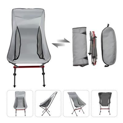 China Modern Outdoor Chairs Folding Comfortable Portable Ultra-small Package High Back Camping Chair for sale