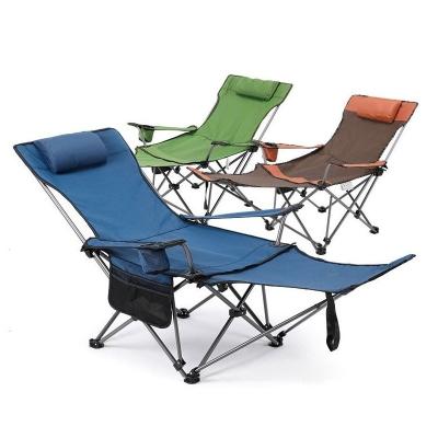 China Modern Portable Folding Sit Lie Lounge Adjustable Strong Durable Chair Picnic Outdoor Travel Camping for sale