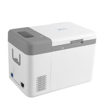 China Medical Home Storage 25L 12V/24V Compact Portable Freezer Temperature Range 25C to -45C for sale